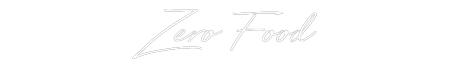 INSEGNA LED PERSONALIZZATA Zero Food