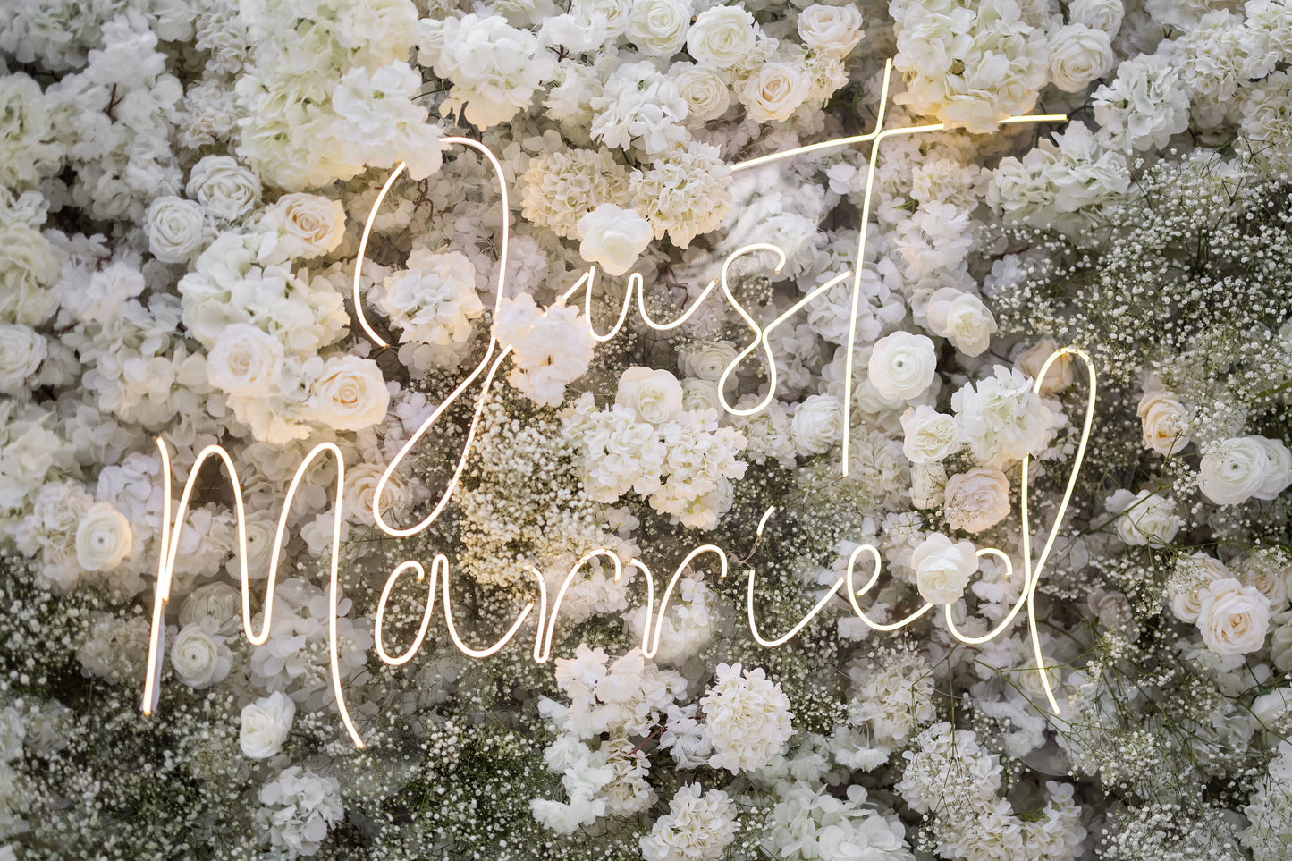 Just Married warm LED