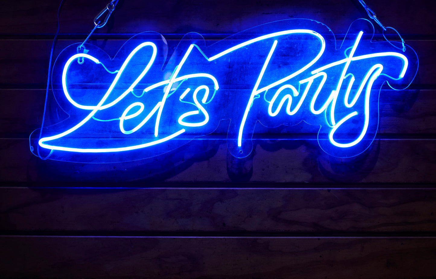 Let's Party blue LED