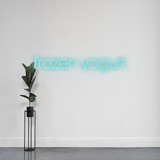 INSEGNA LED PERSONALIZZATA frozen yogurt