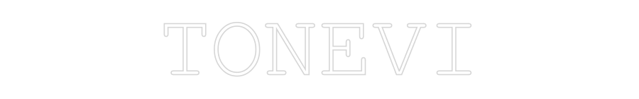 INSEGNA LED PERSONALIZZATA TONEVI