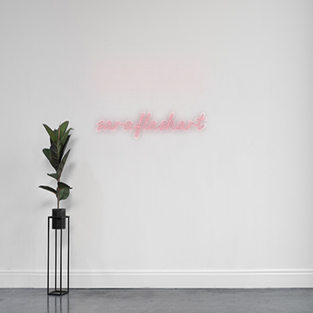 INSEGNA LED PERSONALIZZATA saraflashart