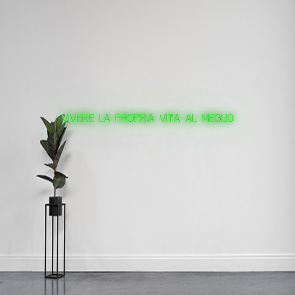 INSEGNA LED PERSONALIZZATA vivere la pro...