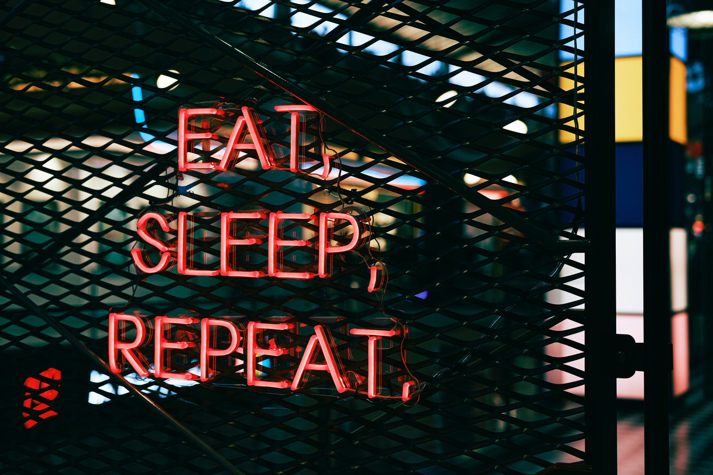 Eat Sleep Repeat LED