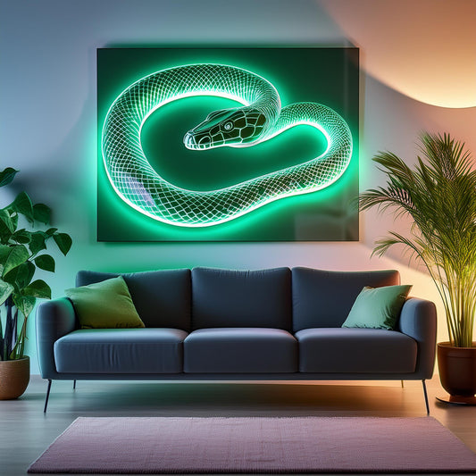 Snake poster LED