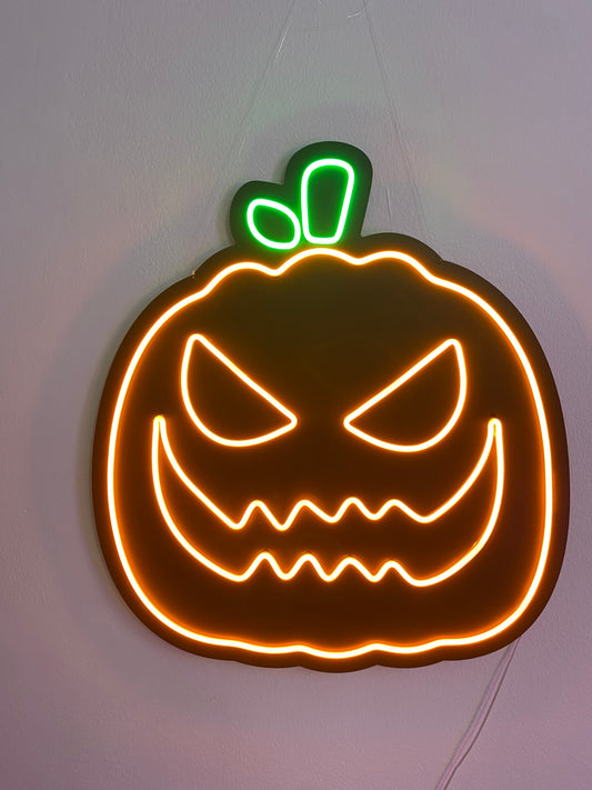 Pumpkin LED angry