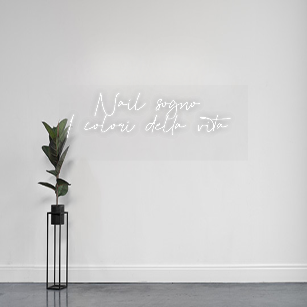 INSEGNA LED PERSONALIZZATA Nail sogno 
...