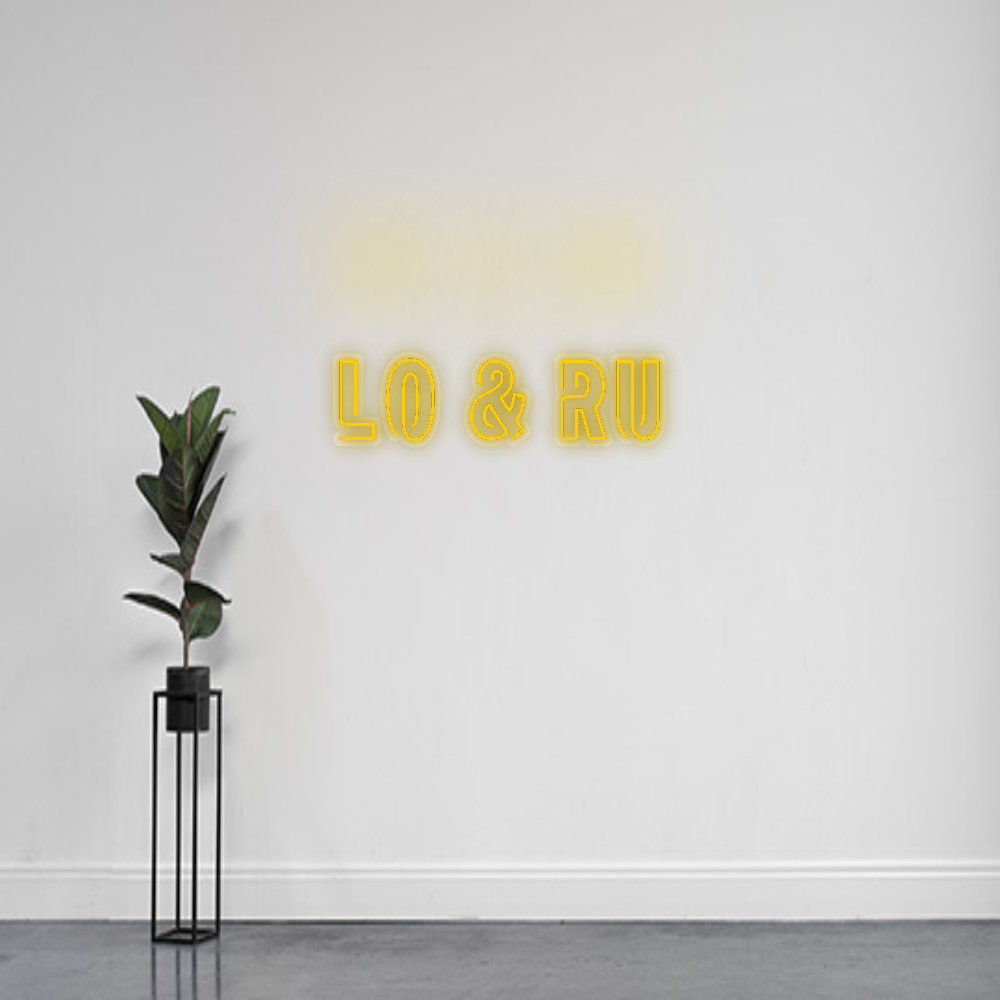 INSEGNA LED PERSONALIZZATA Lo & Ru